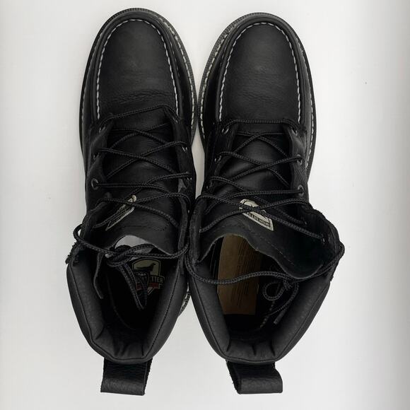 Irish Setter Men Ashby 6" Ankle Work Boot US 10 D Black Leather Aluminum Toe NIB - Picture 10 of 12